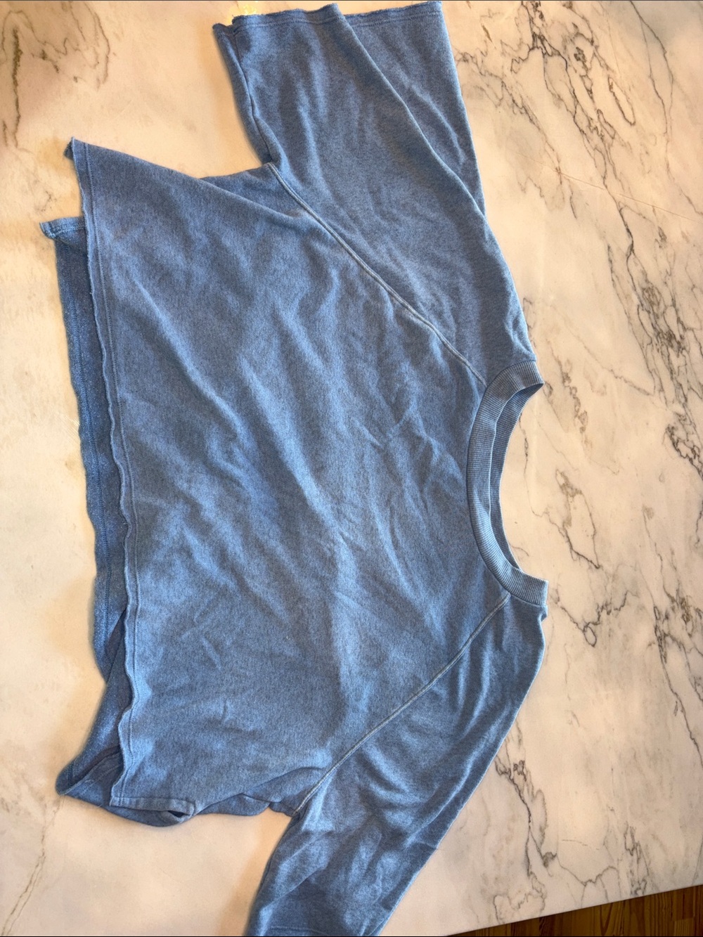Colsie Light Blue Relaxed Crewneck Sweatshirt